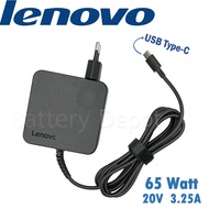รุ่นใหม่ Lenovo Adapter ของแท้ 20V/3.25A 65W หัว USB Type-C สายชาร์จ Lenovo ThinkPad T14 Gen1 อะแดปเ