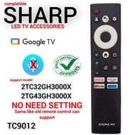 [EHOME MY] SHARP Google TV Remote Control TC9012 2TC32GH3000X 2TG43GH3000X LED TV Remote