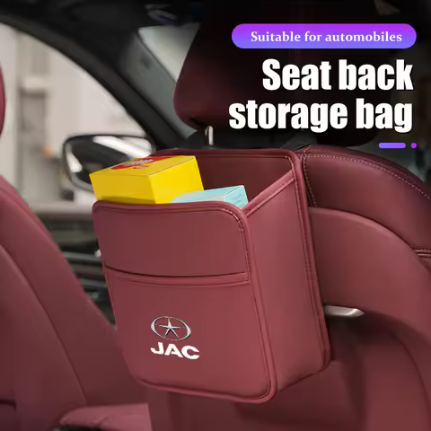 For JAC Refine J3 J4 J7 JS2 JS3 JS4 KR1 S2 S3 S4 S5 S7 Car Backseat Storage Bag Leather Organizer St