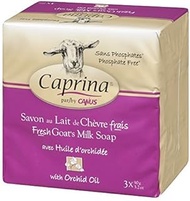 Caprina Fresh Goat's Milk Soap with Orchid Oil ~ 3 pack