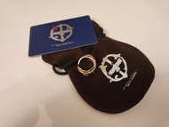 鷲見太郎先金羽毛戒指 Tarowashimi M feather K18 top ring 01