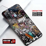 Latest Oppo A53 A33 2020 Case [GRAFITY] 2D Softcase Glass Oppo A53 A33 2020 (Case hp) Oppo A53 A33 2