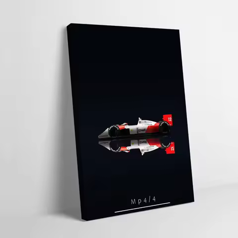 Sports Car Mp4 4 F1 Car Printing Poster Custom E Pictures Wall Art Canvas Painting for Gaming Decora