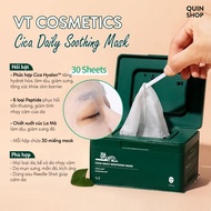 Hộp 30 Miếng Mặt Nạ Làm Dịu Chống Lão Hóa Thu Nhỏ Lỗ Chân Lông VT Cosmetics Cica Daily Soothing Reti