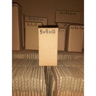 Cardboard Box Plain Cardboard 5x5x10 cm c flute 4mm NEW