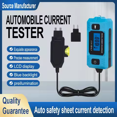 Car Circuit Tester Current Test Fuse Diagnostic Tool 12V Range 0.01~19.99A Repair Detector Galvanome