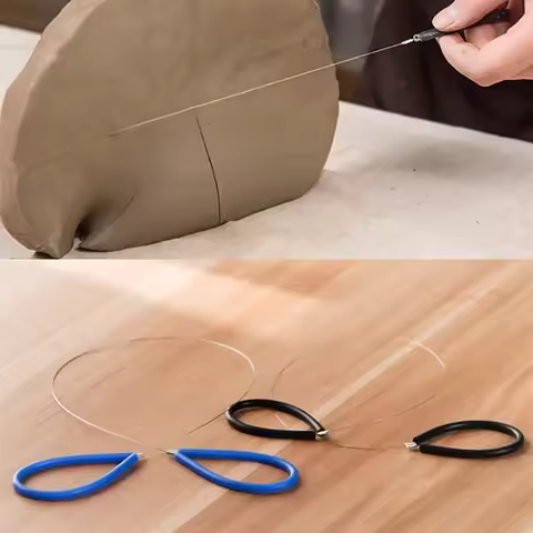 Pottery Tools Mud Cutting Tools Pottery DIY Handmade Clay Sculpture Mud Cutting Line Mud Cutting Too