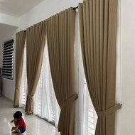 IMPORTED BLACKOUT CURTAINS SMOKERING 9 WAVES PREMIUM THICK MATERIAL