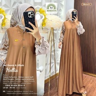 [✅Ready] Helia Set Gamis+Jilbab By Athaya