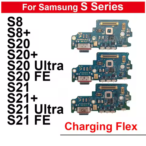 For Samsung Galaxy S8 S20 FE S21 Plus Ultra S8 Plus S20+ S21FE 5G USB Charging Dock Charger Port Wit