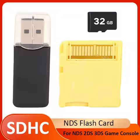 2026 SDHC Flash Card Fit for NDS 2DS 3DS Game Console ASIC Chip with 32G SD Card DS Games Memory Car