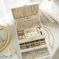 1pc 3-Tier Jewelry Storage Box, Watch Organizer, Earring Holder, Necklace Display, Bracelet Tray, Ri