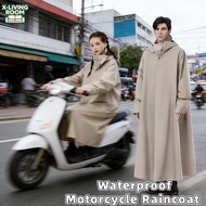 Thickened Lengthened Waterproof Motorcycle Raincoat Poncho Men Women Universal Riding Rain Coat Rain