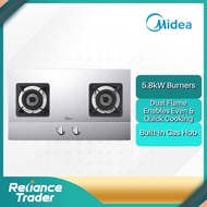 Midea Built-in Gas Hob with 5.8kW Burners - MGH-8216SS