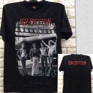 เสื้อยืด เสื้อยืดวงดนตรีเสื้อยืดลําลอง แขนสั้น พิมพ์ลายวงร็อค Led Zeppelin สีดํา พลัสไซซ์ XS-3XL ของ