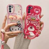 casing OPPO A16 casing OPPO A16S casing OPPO A54S casing Kuromi Cute Cream Edge Soft Phone casing TY