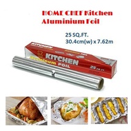 (GSF) HOME CHEF Kitchen Aluminium Foil 25 Sq.Ft (30.4cm (w) x 7.62 metres)