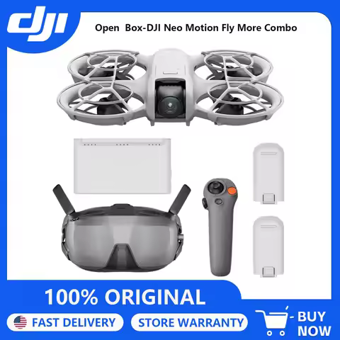 Open Box-DJI Neo Motion Fly More Combo, Mini Drone with 4K UHD Camera for Adults, 135g Self Flying D
