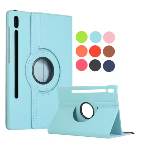 Tablet Case for Samsung Galaxy Tab S9 S8 Ultra S7 Plus FE 360 Degree Rotating Flip Stand Cover for S