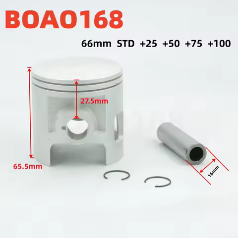 For Yamaha DT175 DT 175 STD +25 +50 +75 Bore Size 66mm 66.25mm 66.5mm 66.75mm 67mm Motorcycle Engine