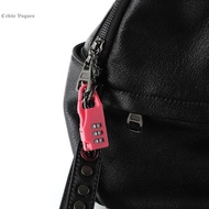 CRDITE กระเป๋าเดินทางกันขโมยมีรหัสล็อคตัวเลขล็อครหัสเป้สะพายหลังแบบพลาสติกกระเป๋าเดินทางแฟชั่น Gembok KATA Sandi มินิกุญแจคล้องแบบรหัส