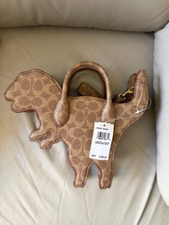Coach Signature Rexy Dinosaur Coated Canvas Bag CM549