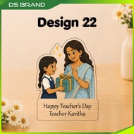 Teacher Day Acrylic Plaque Custom Name DS Brand M1