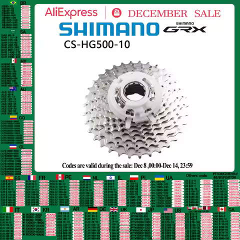 SHIMANO HG500 10-Speed Road Cassette Sprocket GRX 10-speed 12-28T 11-34T 11-32T 11-25T 10s GRX K7 Fo