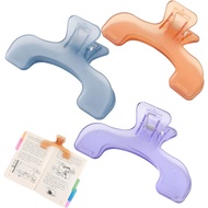 3 Pcs Book Clips,3 Colors Strong Page Holders for Reading,Portable Book Openers,Practical Book Page 