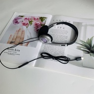 WOHUITE Over Ear Retro Headset Millennium Wind Personality Wired Headphone Classic Vintage Y2K Headp