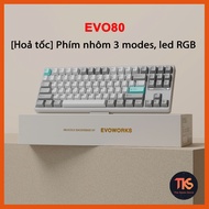 [Fast Delivery] Evo80 Keyboard | CNC Aluminum | 3 Modes | RGB