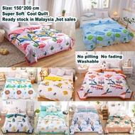 Super Soft Pure Washed Cotton Size 150 *200/200*230cm Selimut  Air Conditioning Summer Cool Comforte
