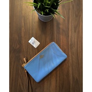 coach double zip wallet