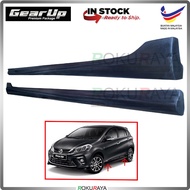 Perodua Myvi (3rd Gen) 2018 PU Rubber Bodykit Side Skirting Pair Gear Up (Raw Material)