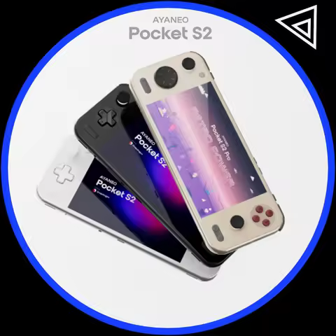 AYANEO Pocket S2 Pro Game Console 6.3Inch 2K IPS Screen Portable Consoles RGB TMR Joystick Hall-Effe