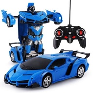 Transformers 2 in 1 Remote control car Kereta control Rc car（Includes rechargeable battery）