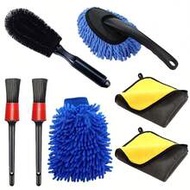 7/6/3pcs Car Detail Beauty Tool Set, Car Cleaning Tool Set, Interior Tool Brush, Vehicle Maintenance
