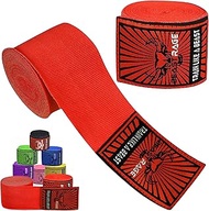 BEAST RAGE Boxing Hand Wraps for MMA Kickboxing Wrist Wraps Professional Adult 180" Semi-Elastic Mar