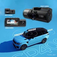Ready Stock SIPII SP400 1st  3 Channel Dashcam Front Rear Inside in Malaysia ( 4K Front) &amp; 1080P 3 Channel YBin