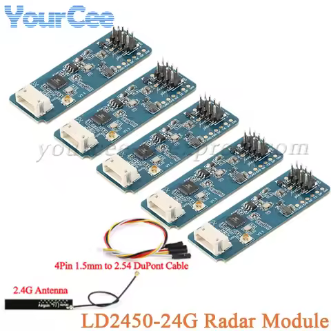 10pcs/1pc LD2450 24G MM Wave Human Body Motion Tracking Trajectory Radar Sensor Module HLK-LD2450 Se