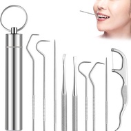 Stainless Steel Dental Floss Portable Portable Tooth Floss Stick Tooth Floss Tooth Oral Care Cleanin