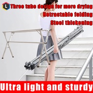 【Foldable/Extendable】Drying Rack.Double Pole Hangers Foldable Cloth Drying Rack Clothes Drying and O