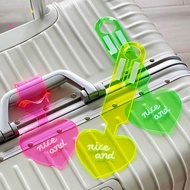 New Baggage Tag /Colorful Anti-lost Airplane Suitcase Tag / PVC Fluorescent Travel Luggage Tag