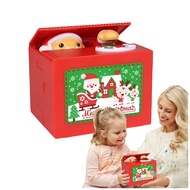 Coin Saving Bank Toy Automatic Saving Money Box Electric Santa Stealing Coin Toy Seasonal Coin Bank 