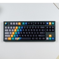 GMK Vinyl Records Keycaps, 129 Keys PBT Keycaps Cherry Profile DYE-SUB Personalized GMK Keycaps For 