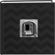 Pioneer Photo Albums DA-200CVR 200-Pocket Chevron Embossed Frame Leatherette Photo Album, 4 by 6-Inc