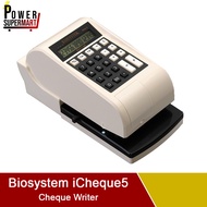 Biosystem iCheque5 Cheque Writer.15 Digits Emboss Print. 3 Currencies. Auto Adjust &amp; Balancing Cheque. Local SG Stock.