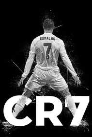 โปสเตอร์ นักฟุตบอล Cristiano Ronaldo CR7 คริสเตียโน่ โรนัลโด้ รับทำ โปสเตอร์ติดผนัง 77poster