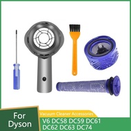 Motor Rear Cover Kit For Dyson V6 Vacuum Cleaner Pre / Post Filters Set Replacement Accessories