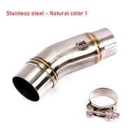 Motorcycle Exhaust Pipe Middle Link For Kawasaki Ninja 400 Z400 Z250 2017-2021 51mm Tubo de Escape M